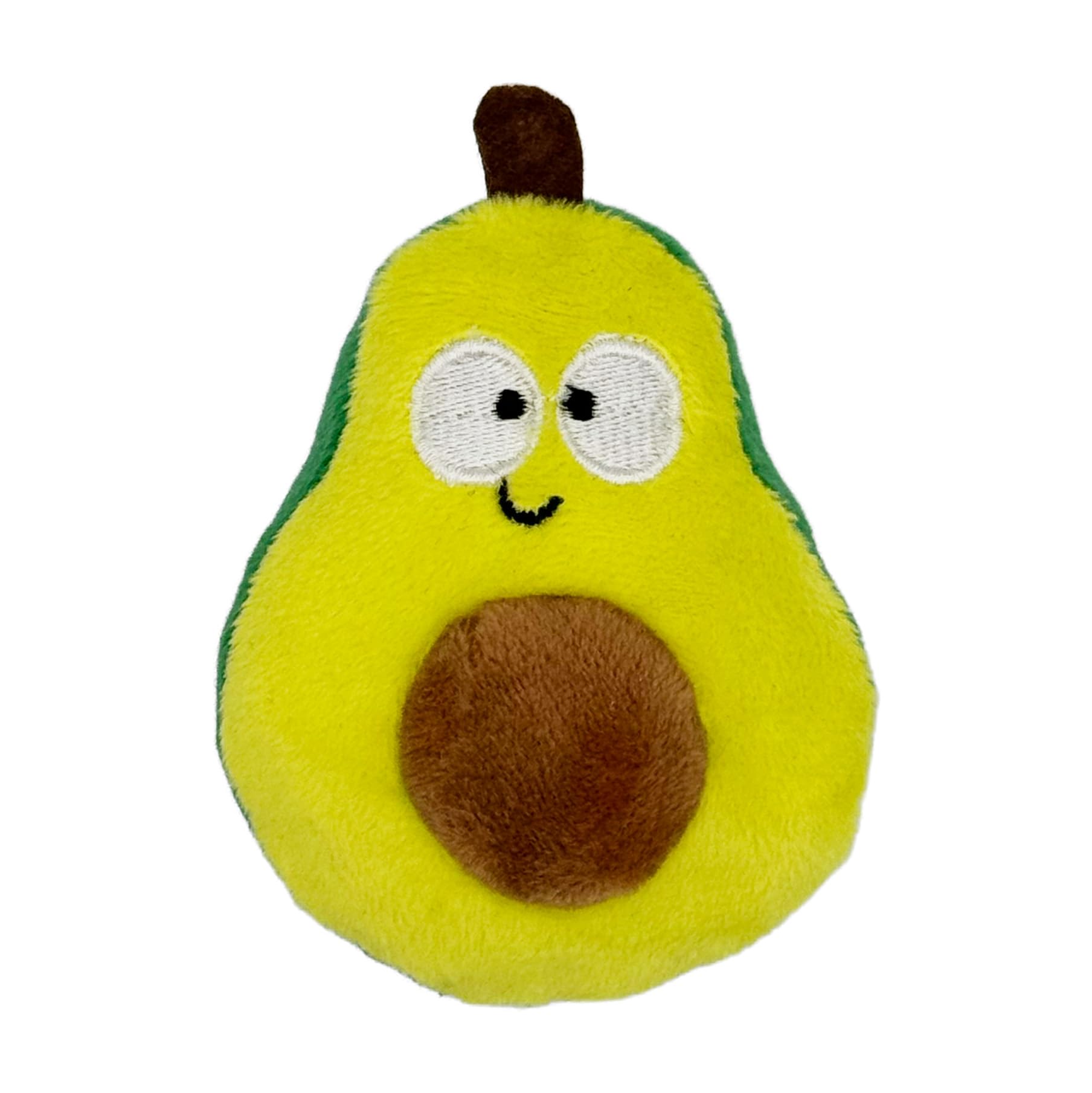 Huxley & Kent Plush Cat Toy - Avocado Popper - Snack Attack Strong Catnip And Crinkle Filled Cat Toy - Kittybelles